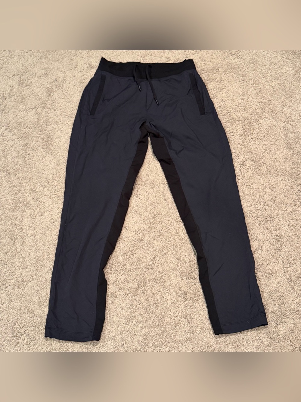 Lululemon Men’s Medium Navy Straight Leg Jogger Pants Drawstring Athletic